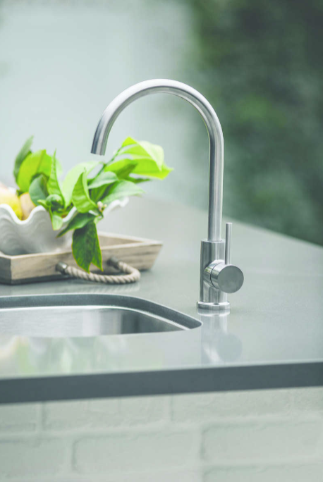 True Flame 19" x 15" Undermount Sink with Hot/Cold Faucet