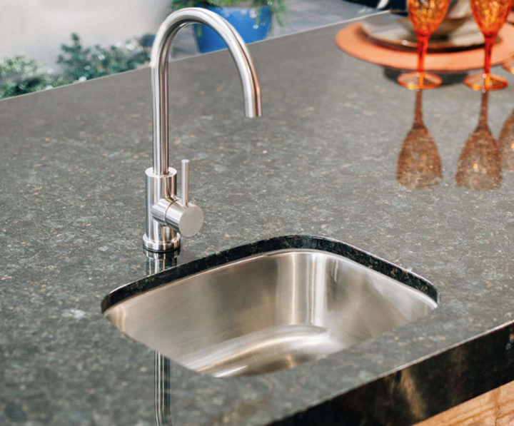 True Flame 19" x 15" Undermount Sink with Hot/Cold Faucet
