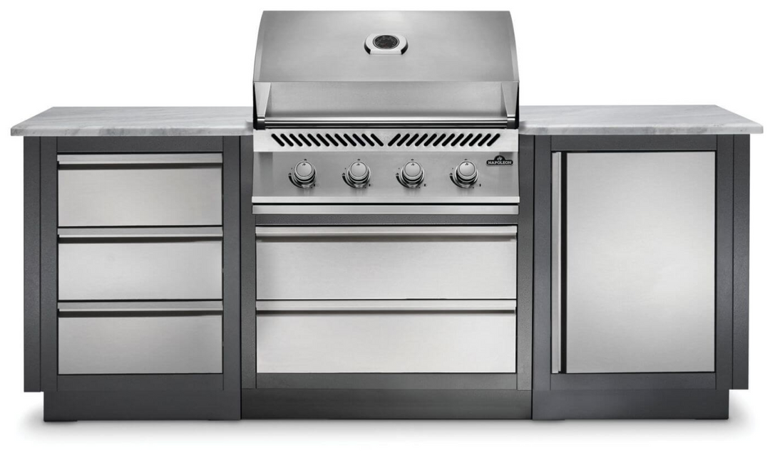 Napoleon OASIS™ 100 Modular Outdoor Kitchen Island Kit with 500 Series 32" Gas Grill