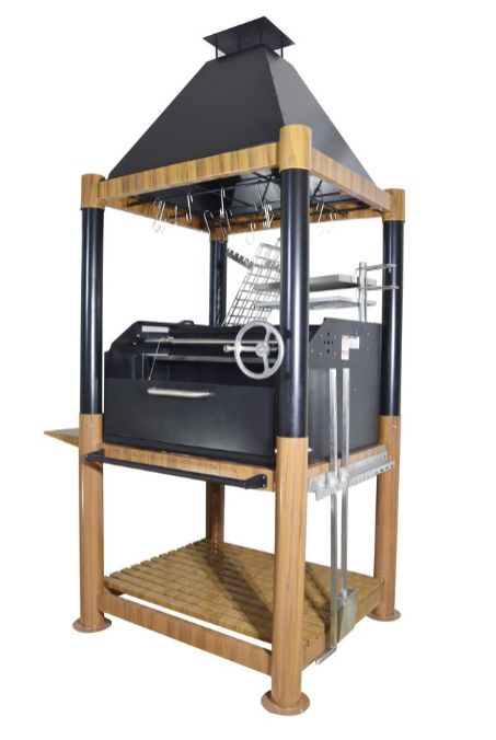 Tagwood "The Beast" Santa Maria Style Grill - Wood & Black