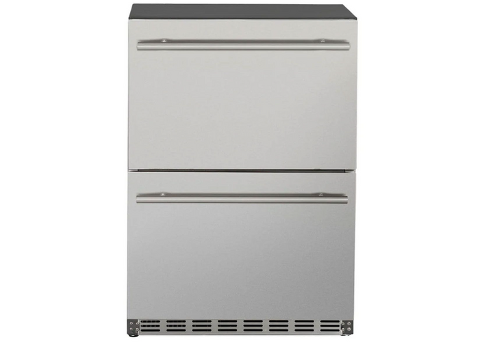 True Flame 24″ Outdoor Rated Dual Drawer SS Refrigerator