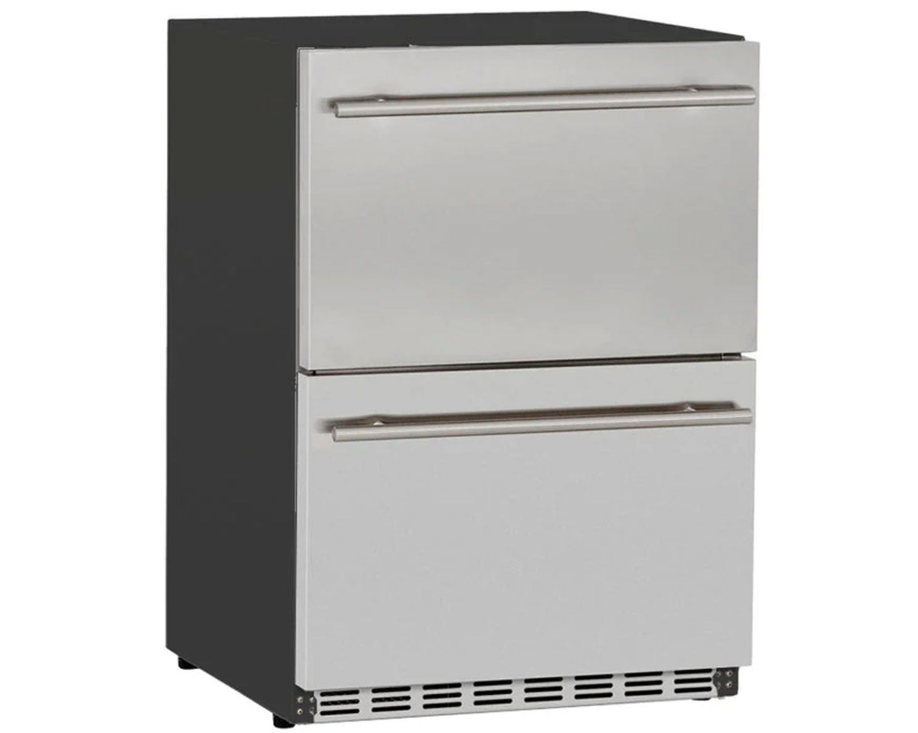 True Flame 24″ Outdoor Rated Dual Drawer SS Refrigerator