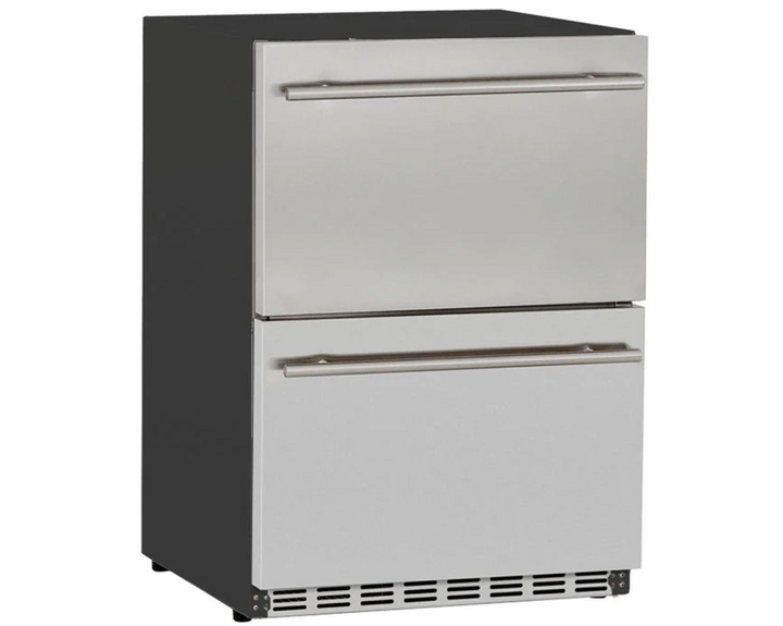 True Flame 24″ Outdoor Rated Dual Drawer SS Refrigerator