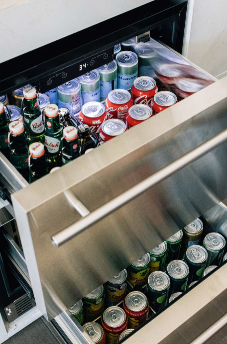 True Flame 24″ Outdoor Rated Dual Drawer SS Refrigerator