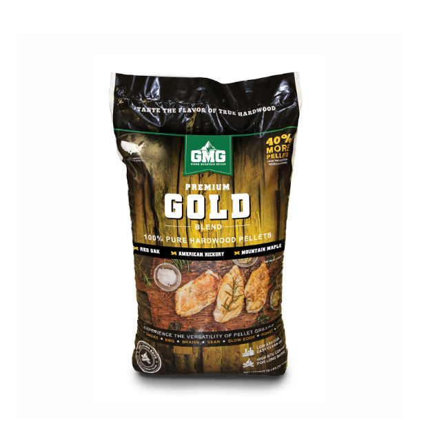 Premium Gold Blend Wood Pellets – 28 lb Bag