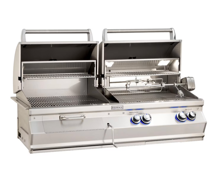 Fire Magic Aurora A830i Built-In Gas & Charcoal Combo Grill