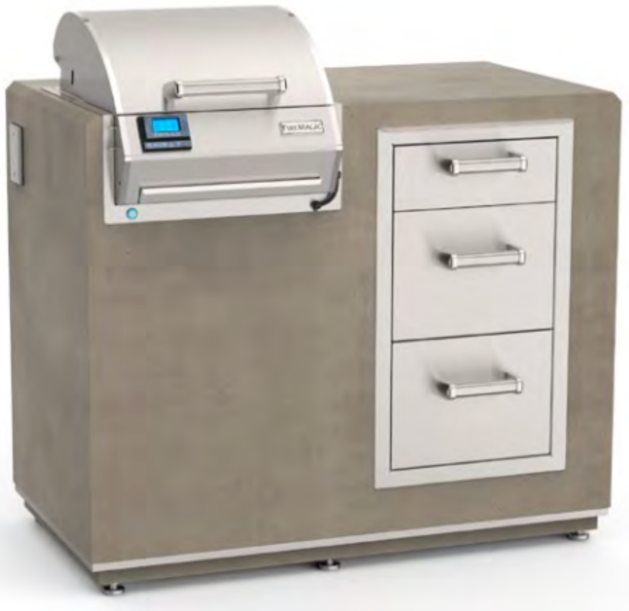 Fire Magic Electric Grill Island Bundle with Triple Drawer