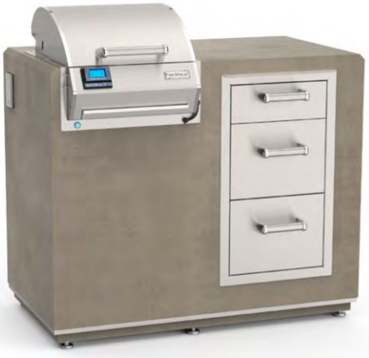Fire Magic Electric Grill Island Bundle with Triple Drawer