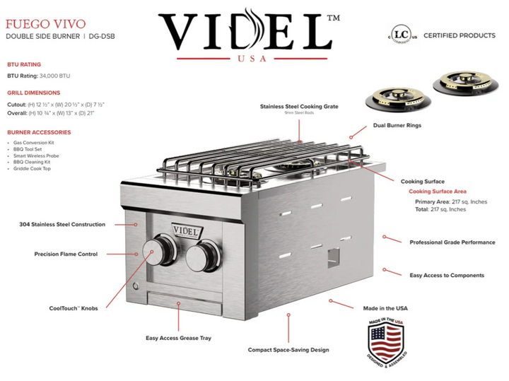 Videl USA Grill Signature Collection 3