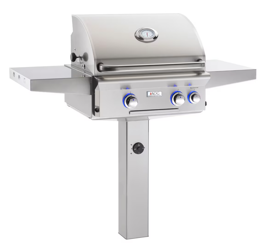 American Outdoor Grill 24" Post/Patio Mount Grill "T/L" Series