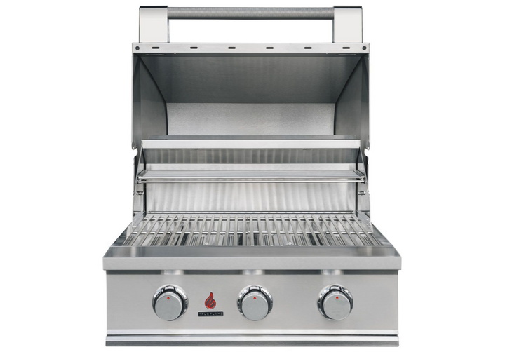 True Flame E Series 25″ 3-Burner Gas Grill with Mobile Cart