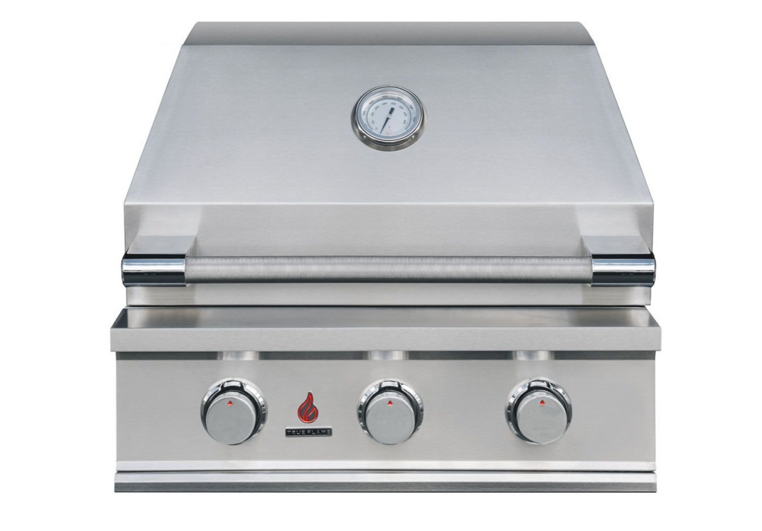 True Flame E Series 25″ 3-Burner Gas Grill with Mobile Cart