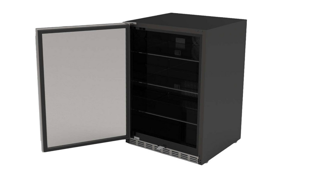 True Flame 24″ Outdoor Rated Refrigerator – Handle on Right of SS Door