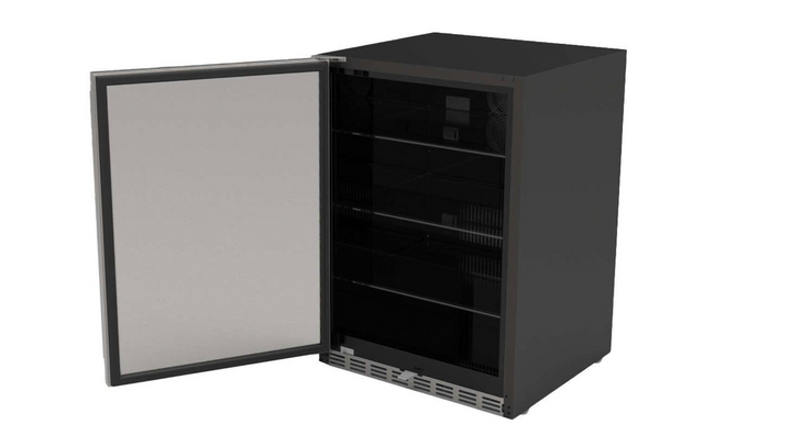True Flame 24″ Outdoor Rated Refrigerator – Handle on Right of SS Door