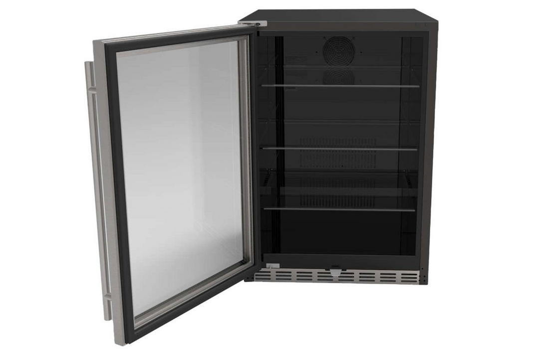 True Flame 24″ Outdoor Rated Refrigerator – Handle on Right of SS Door