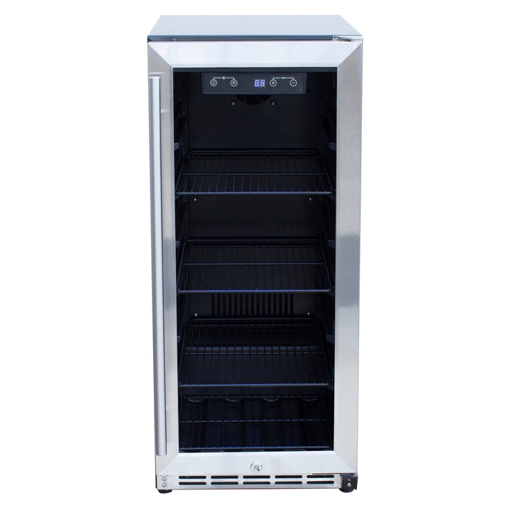 True Flame 15″ Outdoor Rated Refrigerator – Glass Door (3.2 cu ft)