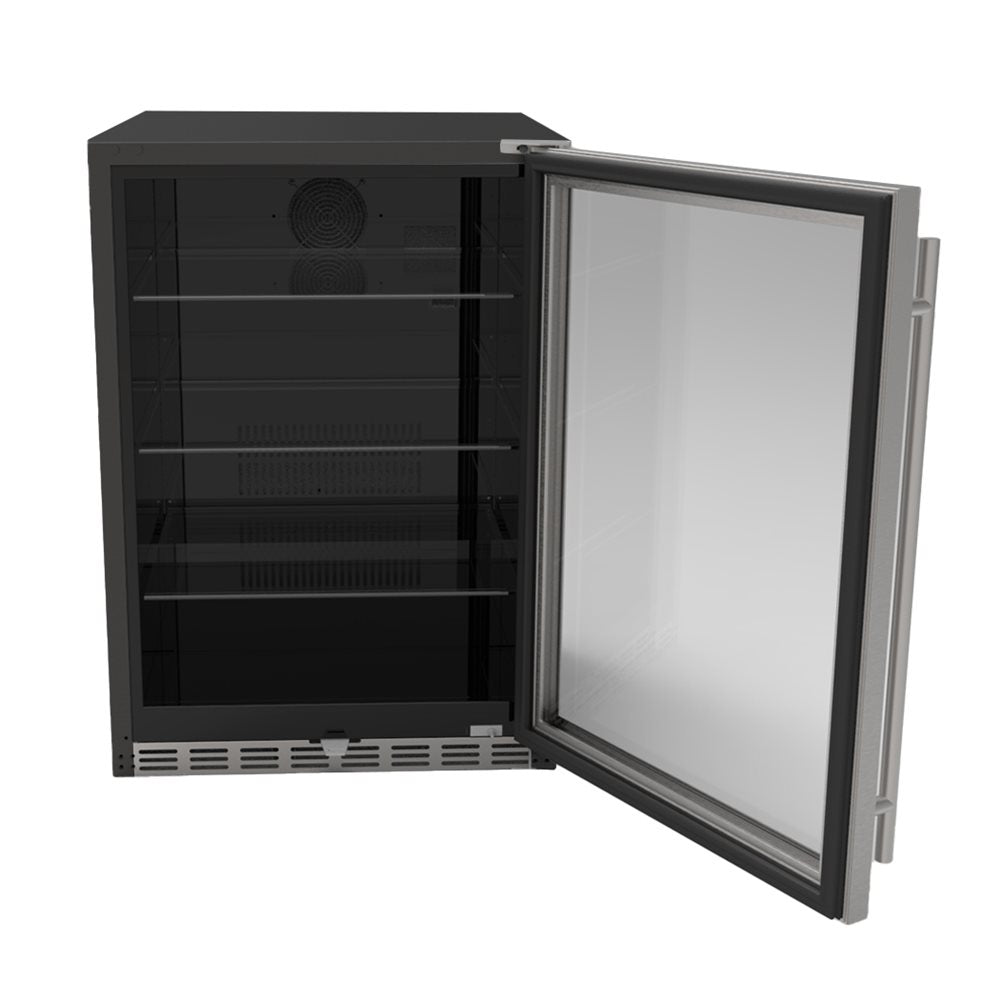 True Flame 24″ Outdoor Rated Refrigerator – Right-Hinge SS Door