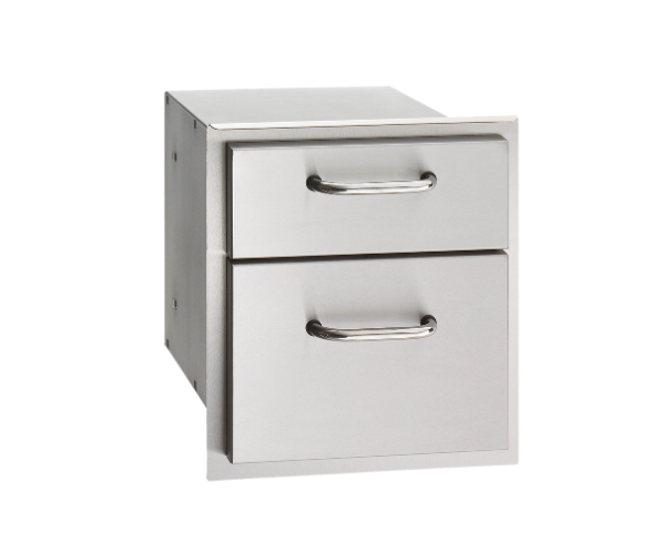 American Outdoor Grill L-Series 30″ Island Bundle – Concrete Grey Base with Polished Smoke Countertop
