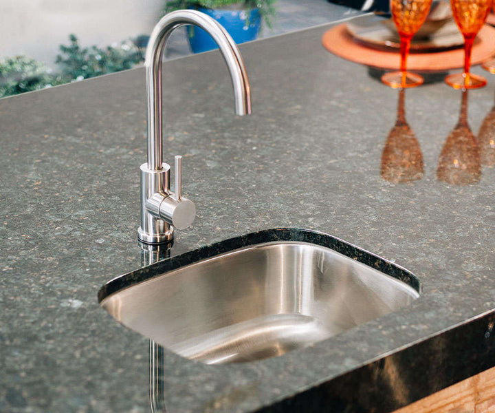 True Flame 19" x 15" Undermount Sink with Hot/Cold Faucet