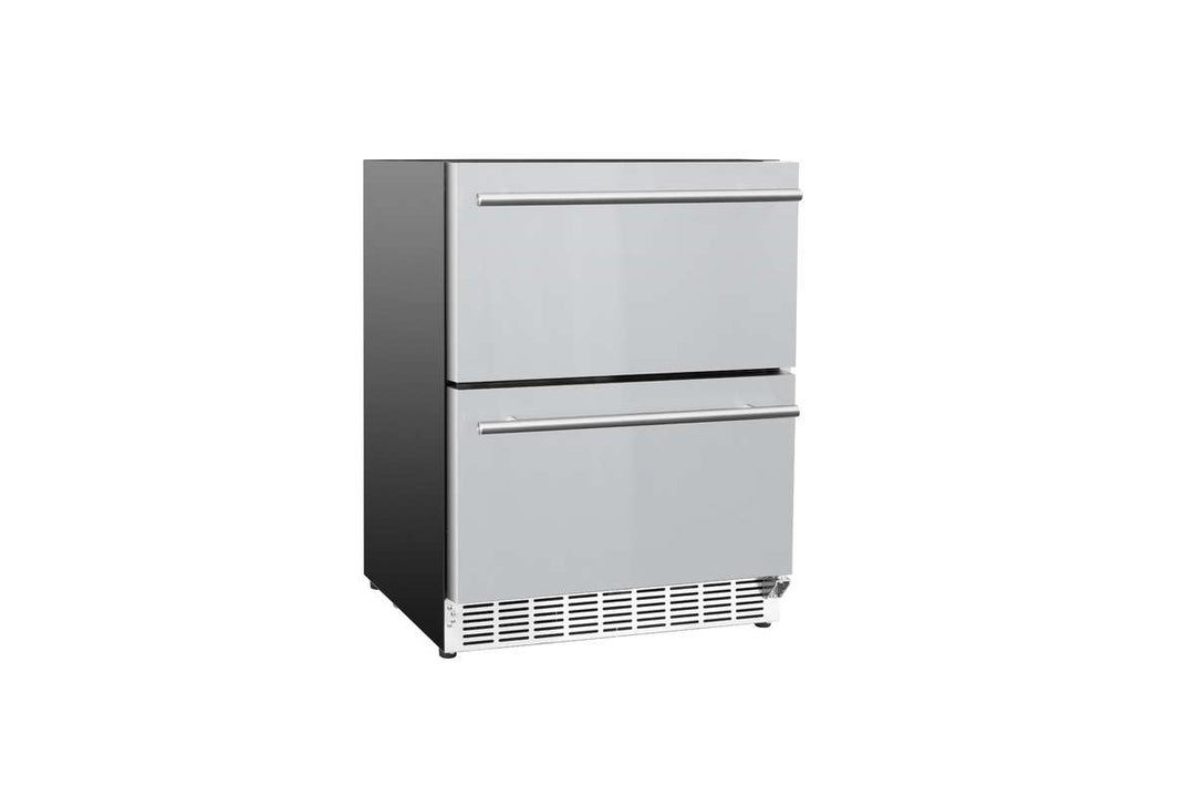 True Flame 24″ Outdoor Rated Dual Drawer SS Refrigerator