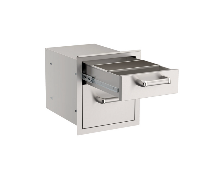 Fire Magic Flush Mounted Double Drawer
