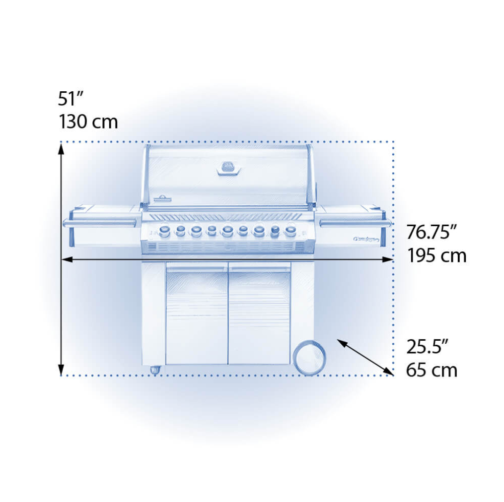 Napoleon Prestige Pro 665 with Infrared Side & Rear Burners