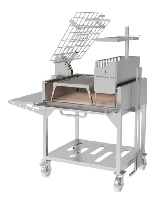 Tagwood Santa Maria Style Clamp Grill with Firebox