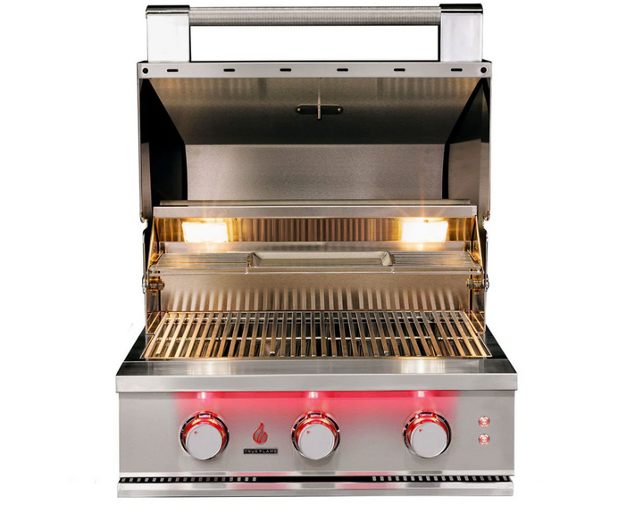 True Flame 25″ 3-Burner Gas Grill with Deluxe Cart