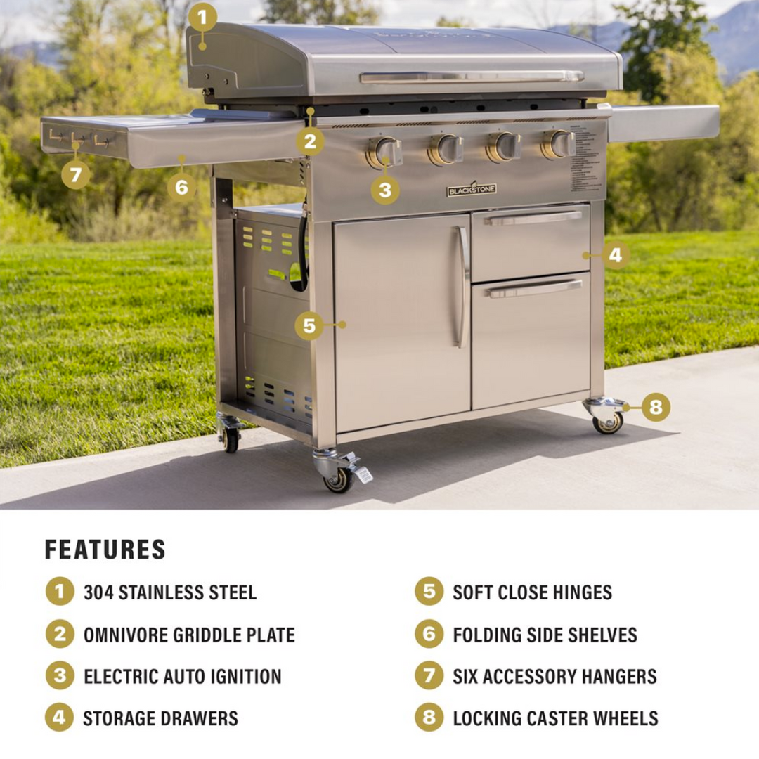 Blackstone Select 36” SS Griddle with Cabinet