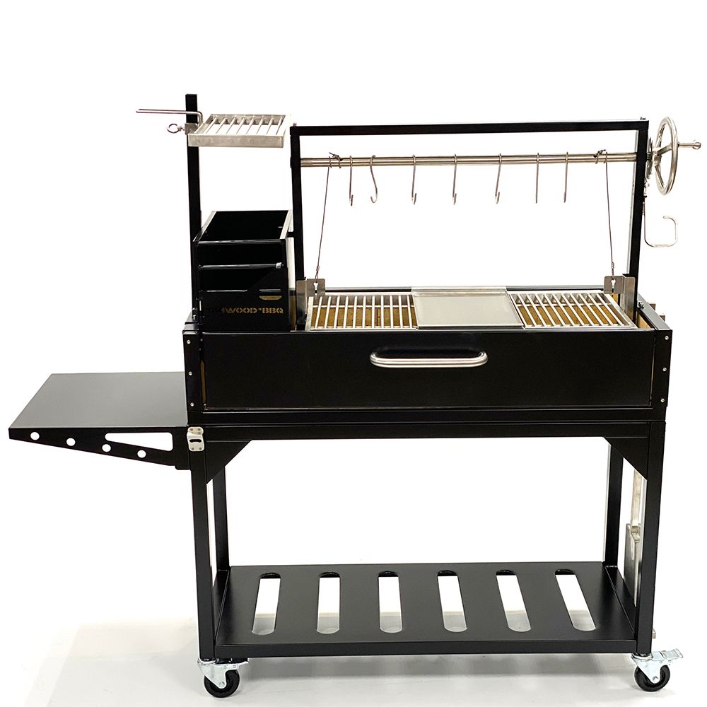 Tagwood "Chief Series" Freestanding Santa Maria Style Grill – Cold-Roll Steel & Stainless Steel