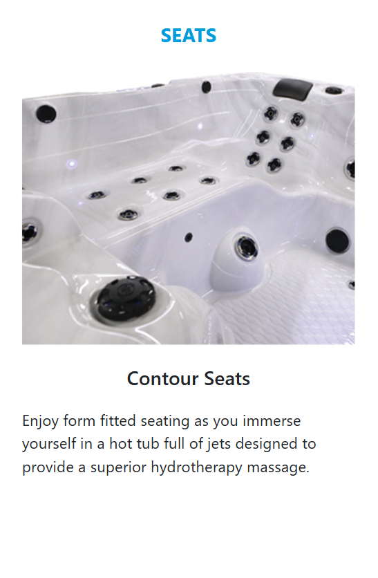 American Spas 6 Person Lounger with 40 Jets