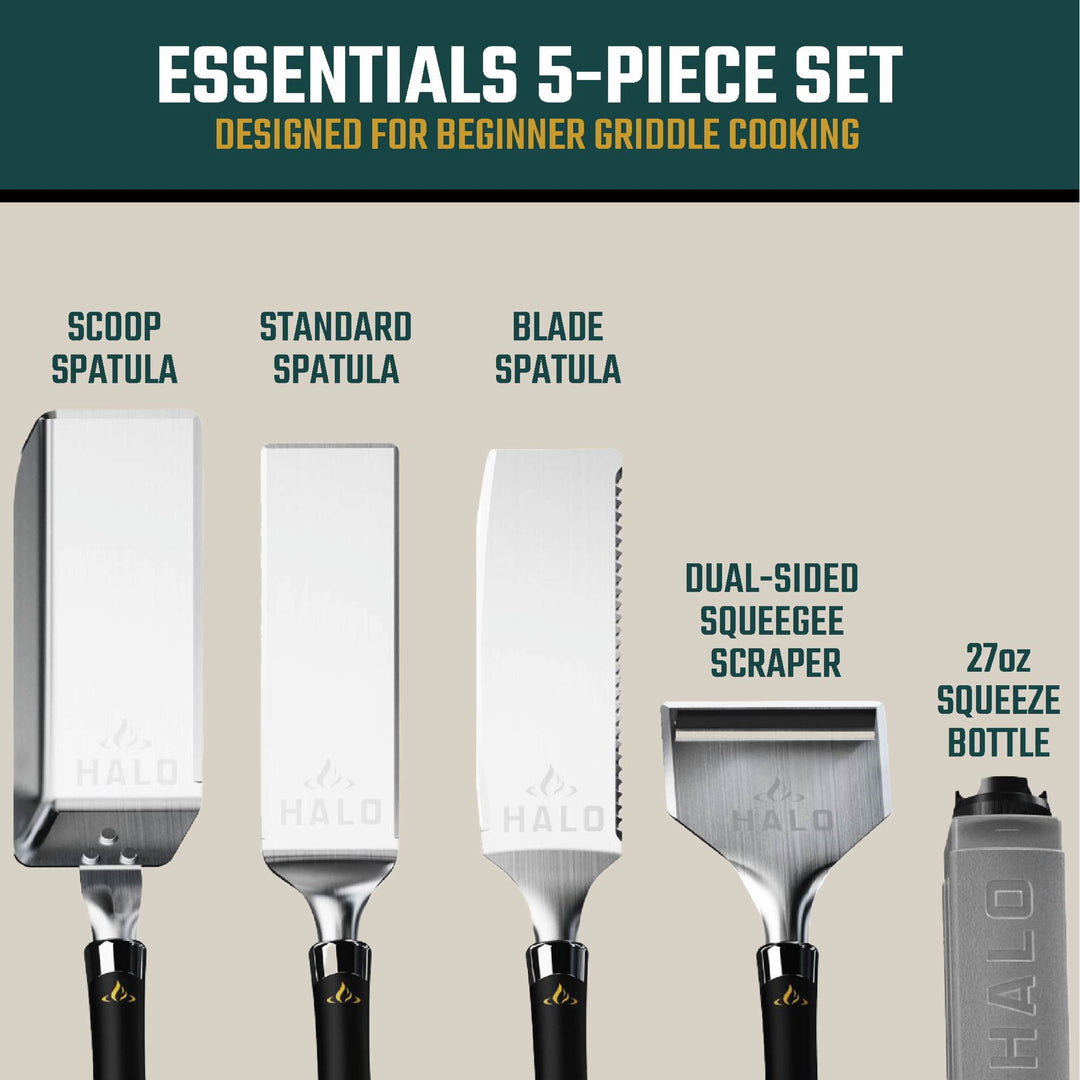 HALO 5-Piece Elite Essentials Griddle Tool Kit