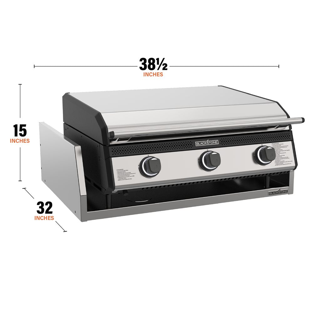 Blackstone 28” Deep Drop-In Griddle with Hood and Insulated Jacket