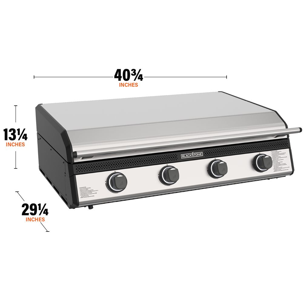 Blackstone 36” Drop-In SS Griddle with Hood - Propane Ready