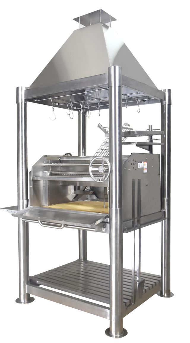Tagwood "The Silver Bullet" Santa Maria Style Grill - Stainless Steel