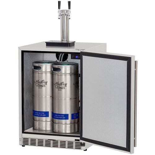 True Flame 24" Kegerator (Dual-Tap)