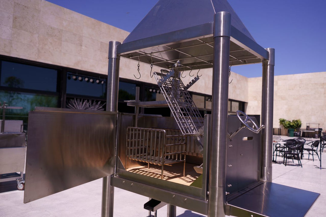 Tagwood "The Silver Bullet" Santa Maria Style Grill - Stainless Steel