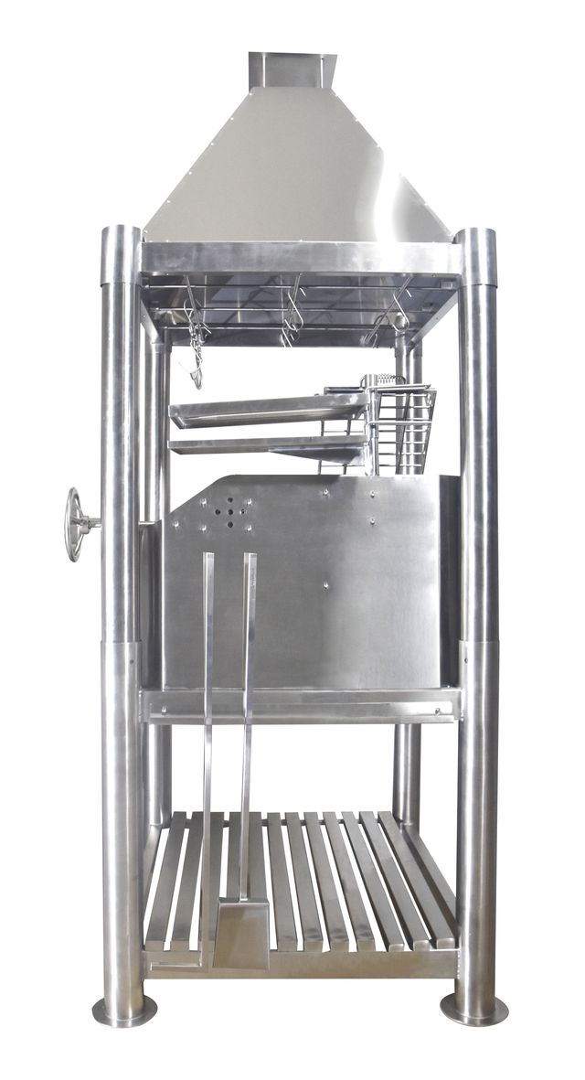 Tagwood "The Silver Bullet" Santa Maria Style Grill - Stainless Steel