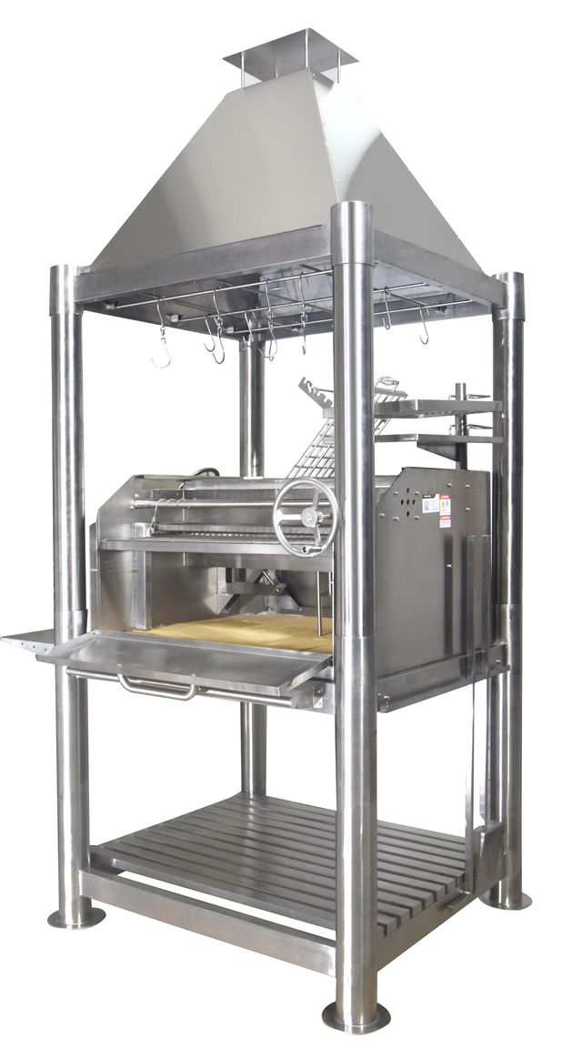 Tagwood "The Silver Bullet" Santa Maria Style Grill - Stainless Steel