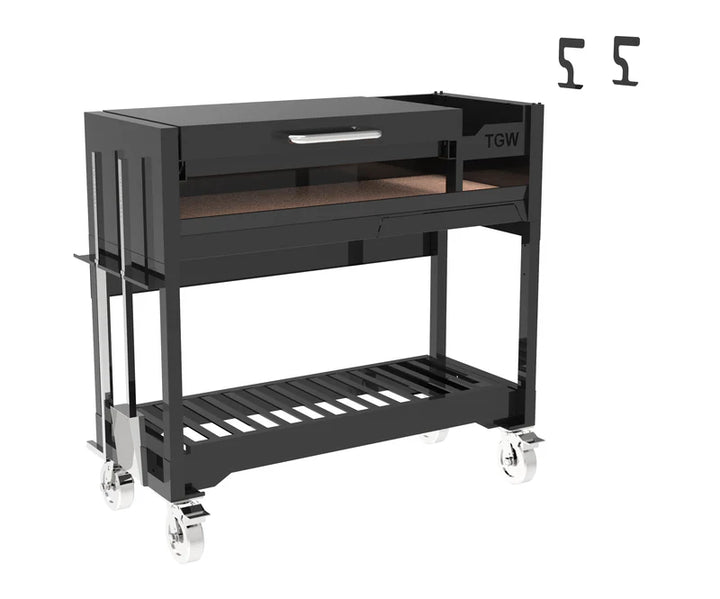 Tagwood "Chief Series" Freestanding Santa Maria Style Grill – Cold-Rolled Steel
