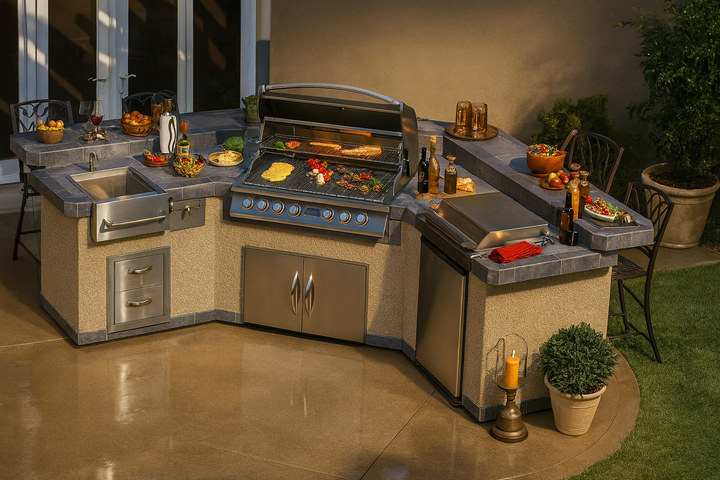 Cal Flame Platinum Series "Laguna" BBQ Island