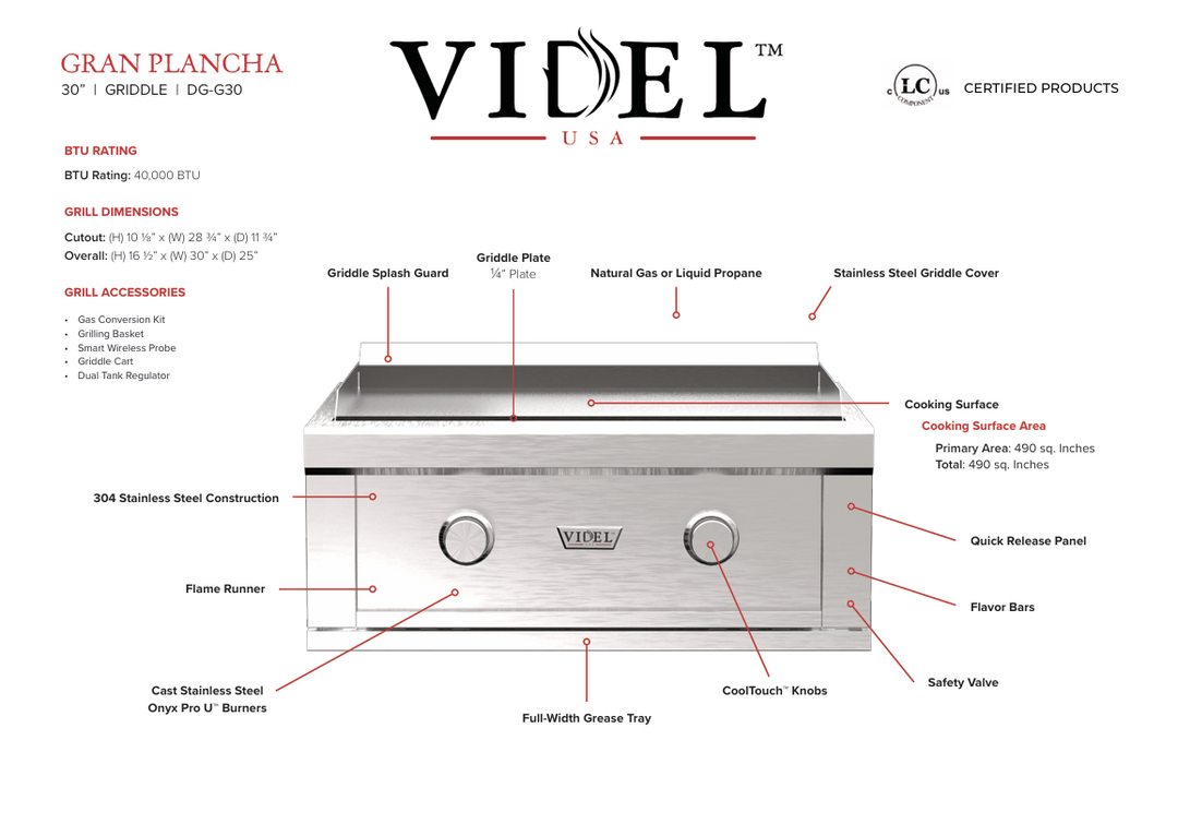 Videl USA Grill Signature Collection 4