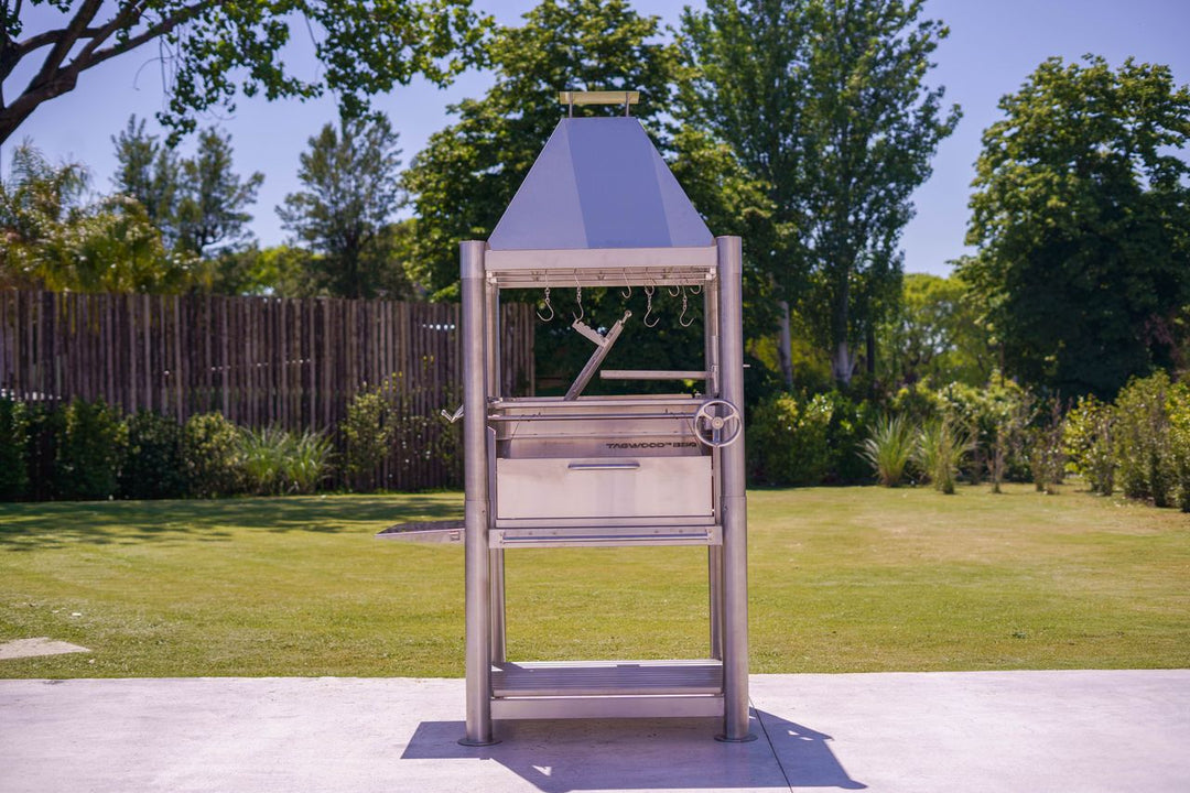Tagwood "The Silver Bullet" Santa Maria Style Grill - Stainless Steel