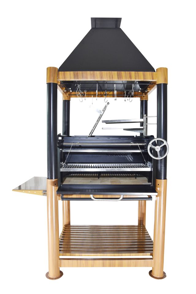 Tagwood "The Beast" Santa Maria Style Grill - Wood & Black