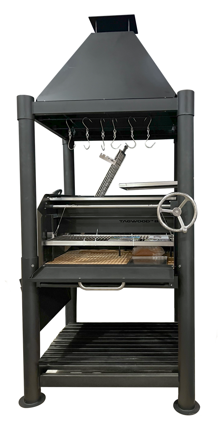 Tagwood "The Beast" Santa Maria Style Grill - Black