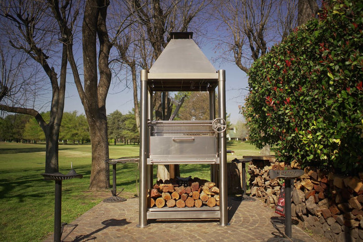 Tagwood "The Silver Bullet" Santa Maria Style Grill - Stainless Steel