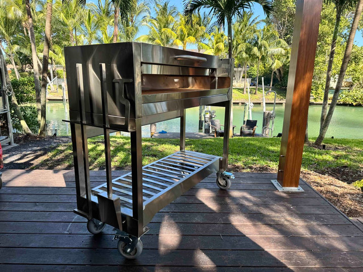 Tagwood Freestanding Santa Maria Style Grill – Stainless Steel