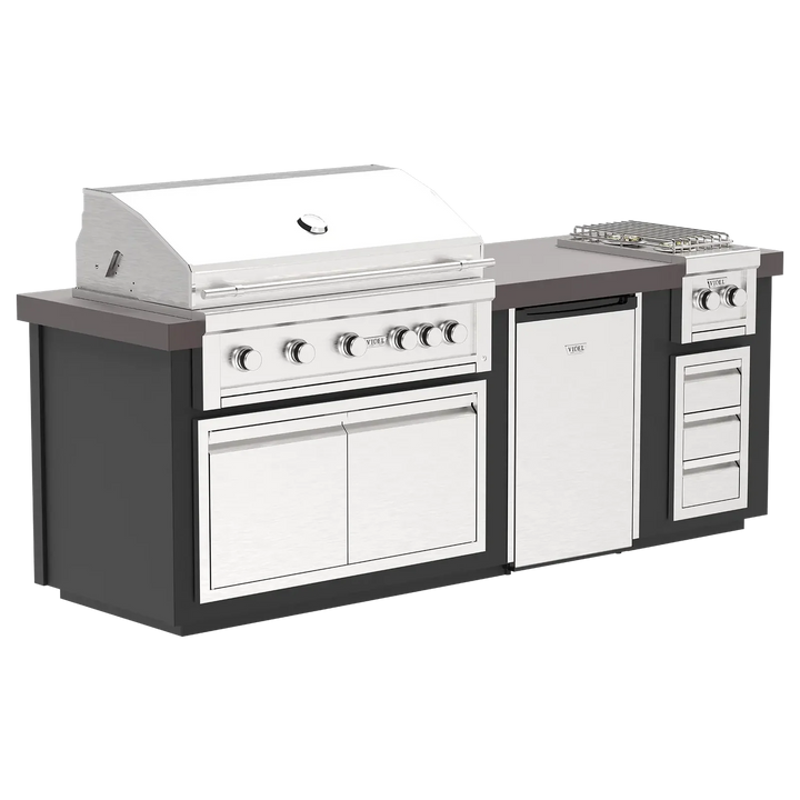 Videl USA Luxe 96" - BBQ Island w/ Side Burner
