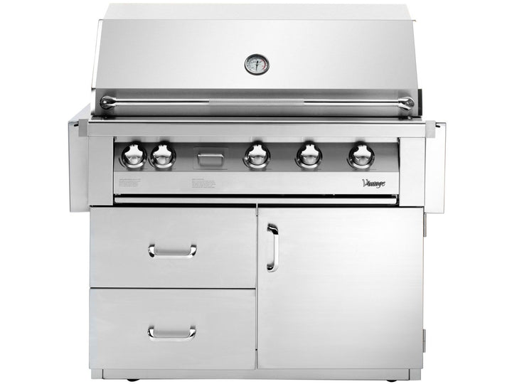 Vintage Grills 42" Freestanding Gas Grill on Deluxe Cart