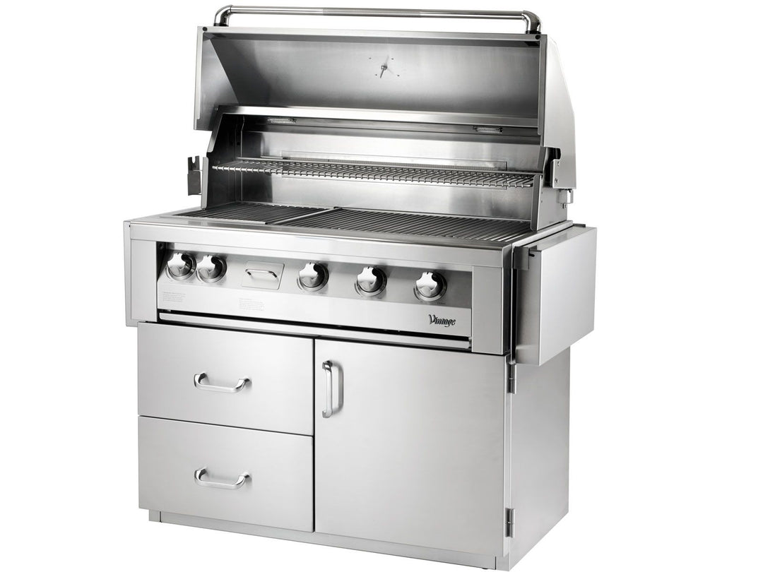 Vintage Grills 42" Freestanding Gas Grill on Deluxe Cart